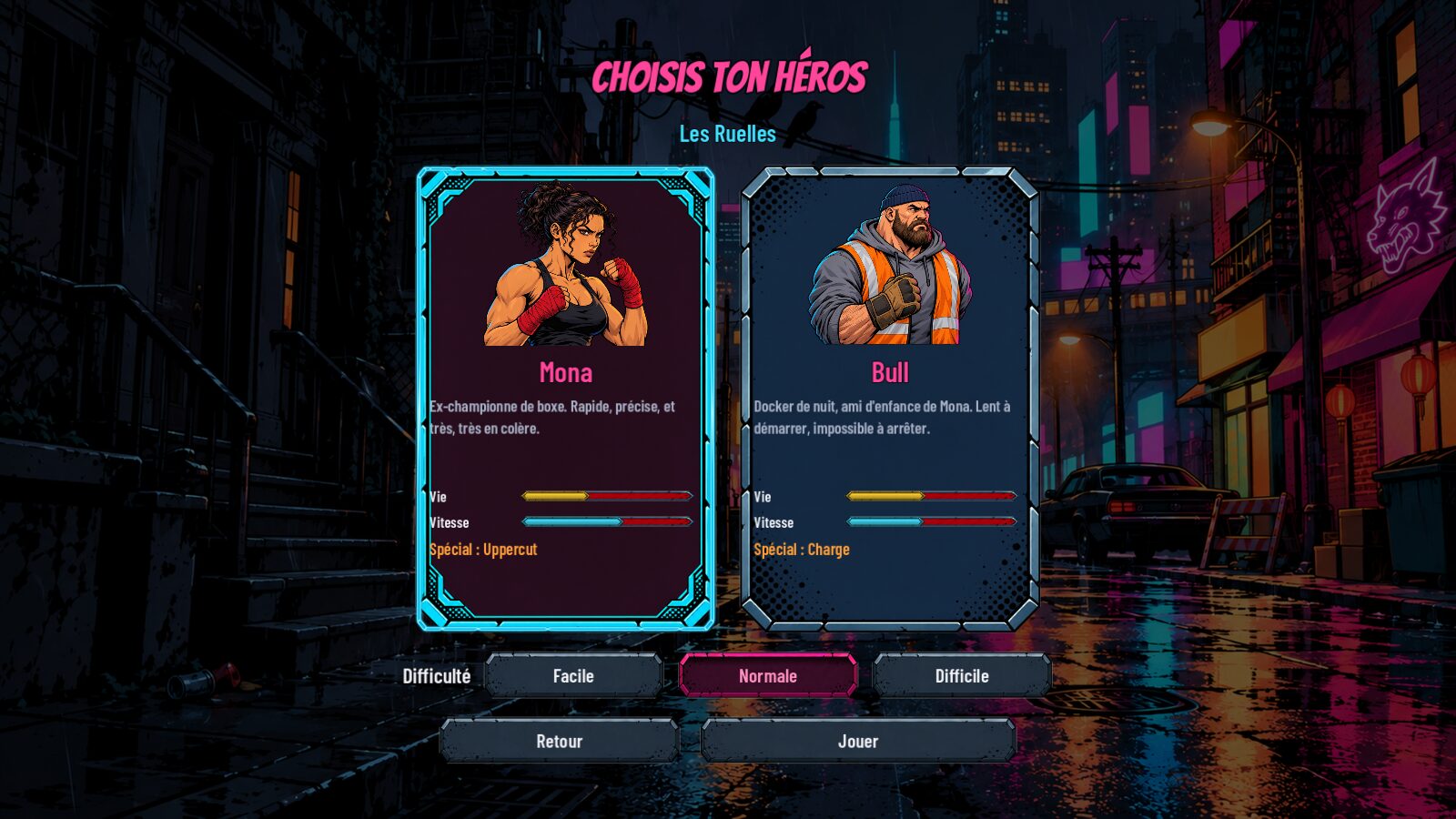 Choix du héros