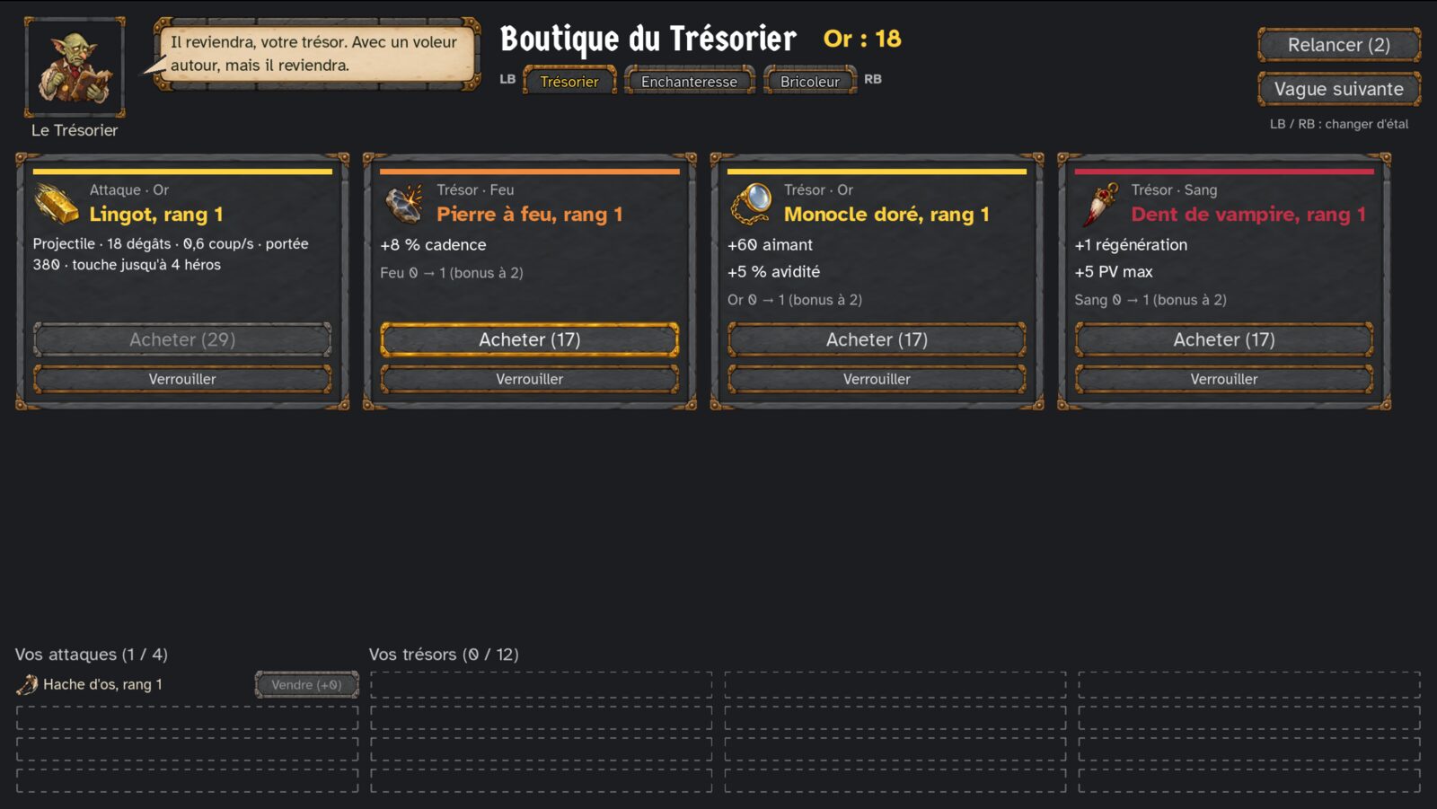 La boutique du Trésorier